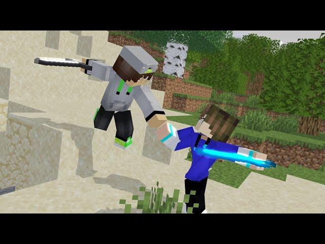 SashaMT vs Kelber an minecraft fight animation