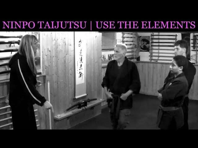 Martial Arts Training | Ninpo Taijutsu: Use The Elements | Real Ninja Self-Defense Techniques