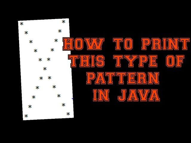 How To Print Alphabet X Pattern In Java