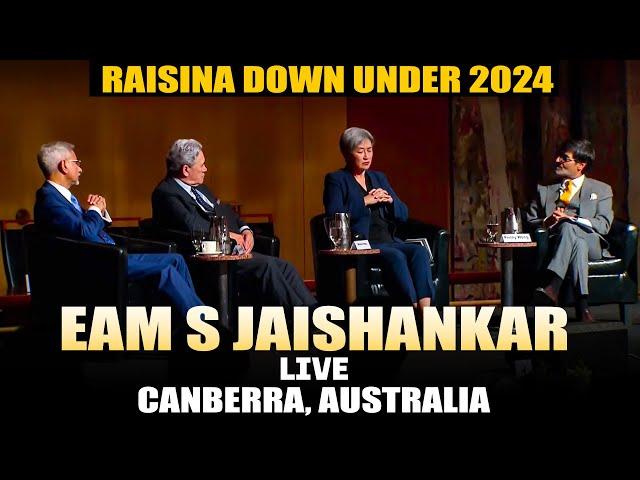 EAM S Jaishankar LIVE | ‘Raisina Down Under 2024 ’ | Penny Wong | Winston Peters | India | Australia