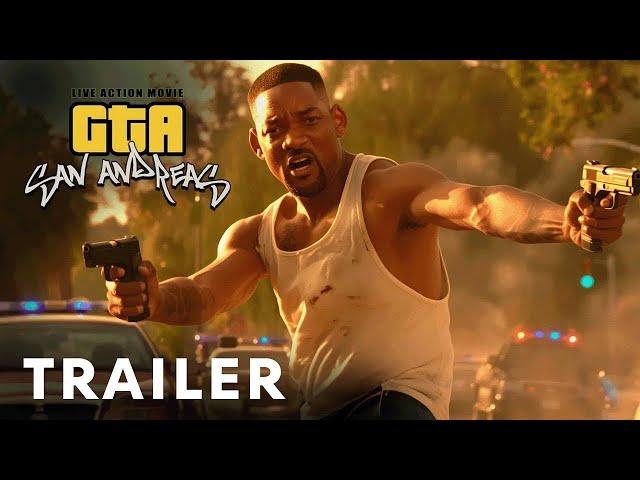 Русский перевод. Первый трейлер фильма GTA: San Andreas (2025) Will Smith