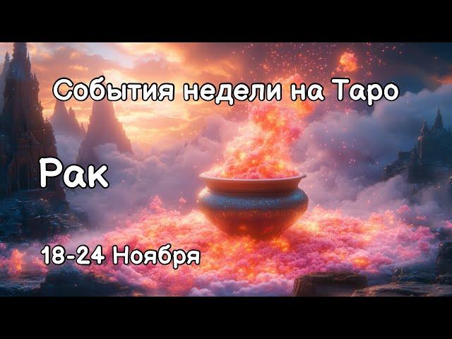 РАК Главные события, неожиданности, совет на ТАРО НА 18-24 Ноября #рак #таро #гадание #таролог