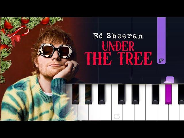 Ed Sheeran - Under the Tree (from “That Christmas”)  (Piano Tutorial)