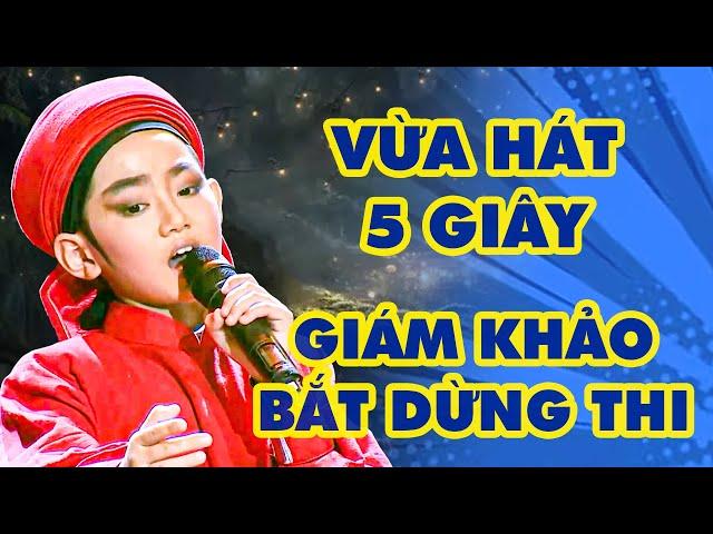 Cậu Bé VỪA HÁT 5 GIÂY Liền Khiến Giám Khảo TÉ NGỬA "BẮT DỪNG THI" Vì Lý Do BẤT NGỜ | BOLERO THVL