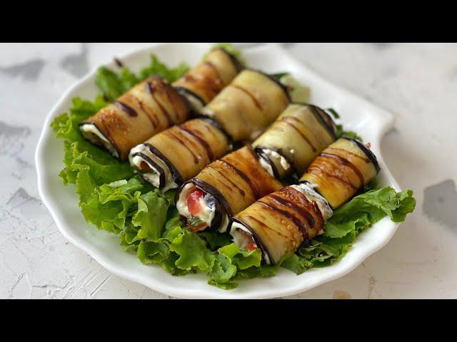 EGGPLANT ROLL. Mother-in-law's language. Kazaksha recipe.