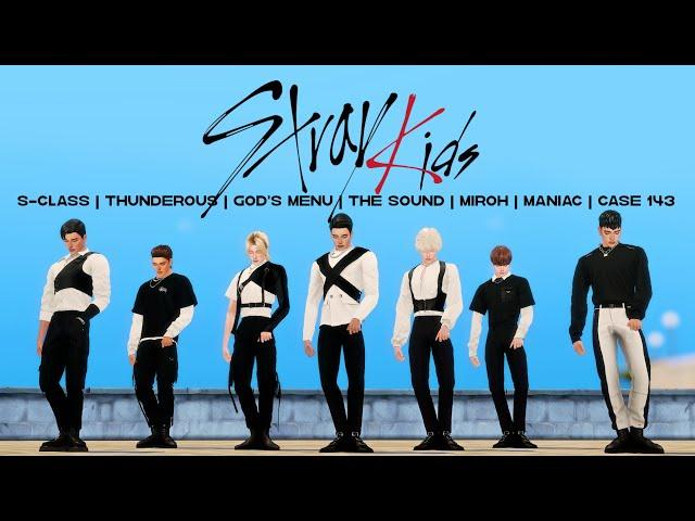 Stray Kids Dance Cover | Busking in Tartosa | Sims 4 Kpop | 4K