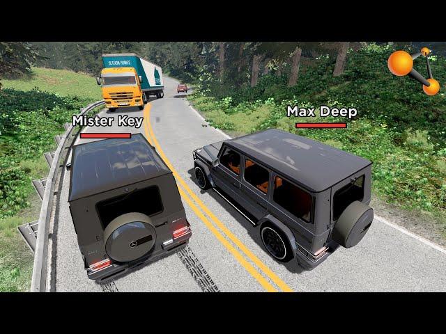 ГОНКИ НА ВЫЖИВАНИЕ! ДВА ДРУГА НА ГЕЛИКАХ НА СКОРОСТНОЙ ТРАССЕ | BeamNG.drive Online