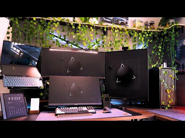 The ULTIMATE Dream Productivity and Gaming Desk Setup 2024