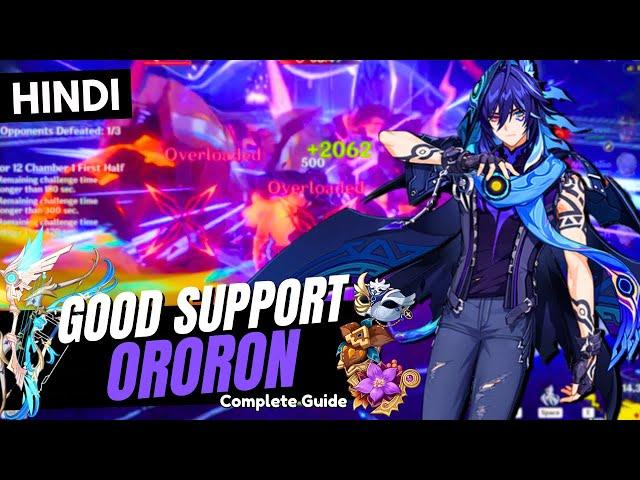 [Hindi] SUPPORT ORORON GUIDE! Best Build Ororon - Artifacts, Weapons & Teams | Genshin Impact