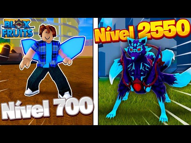 UPEI DO 700 ao 2550 de KITSUNE​ NO BLOX FRUITS! ​