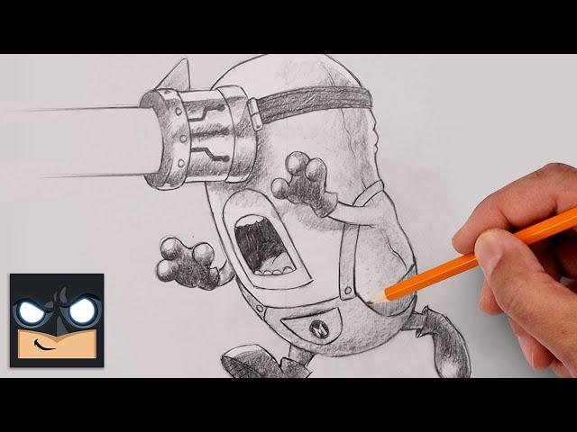 How To Draw Mega Minion Mel | Sketch Tutorial