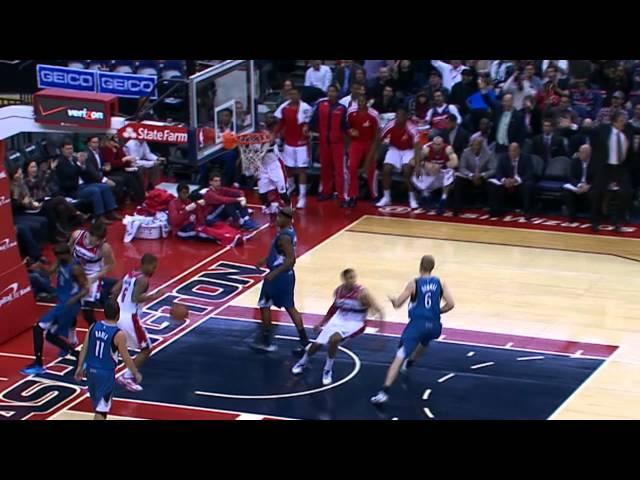 Jan Vesely Rises High for the Alley-Oop Jam
