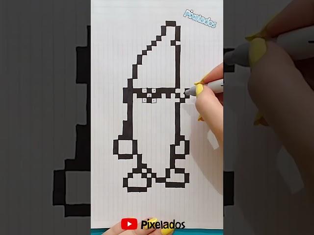 DIBUJANDO A BANANA GUY DE STUMBLE GUYS PIXEL ART CAMARA RAPIDA - PIXELADOS