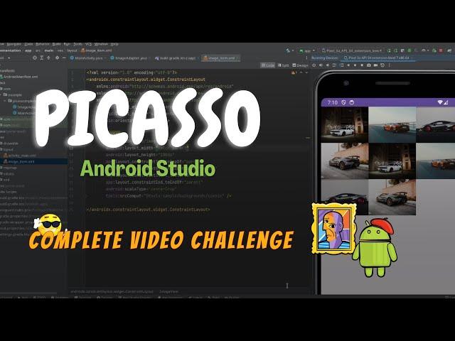 How to implement Picasso Library in Android Studio | How to load images with Picasso in RecyclerView