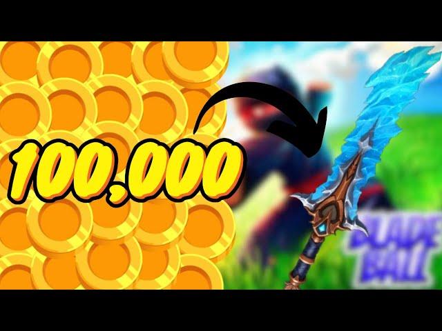 I Bought The MOST EXPENSIVE sword in Blade ball! (100,000 coins )