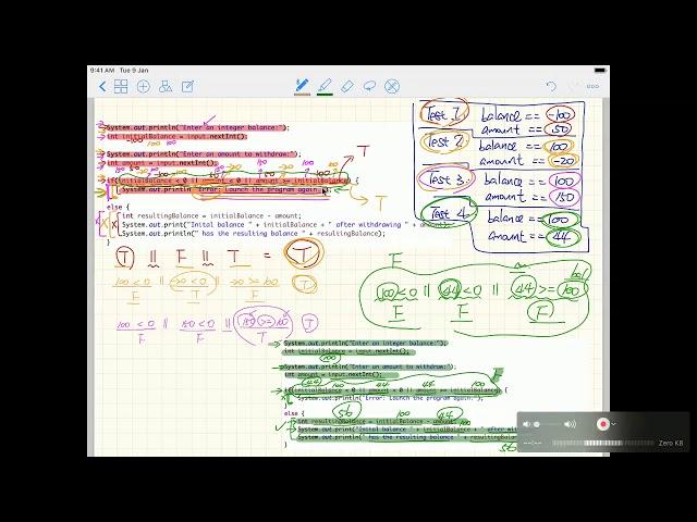 CS1B Java Tutorial 17 Applications of If Statement 3   Calculating Account Withdrawal using if elsei