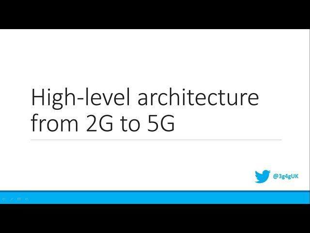 Intermediate: High-level architecture of Mobile Cellular Networks from 2G to 5G