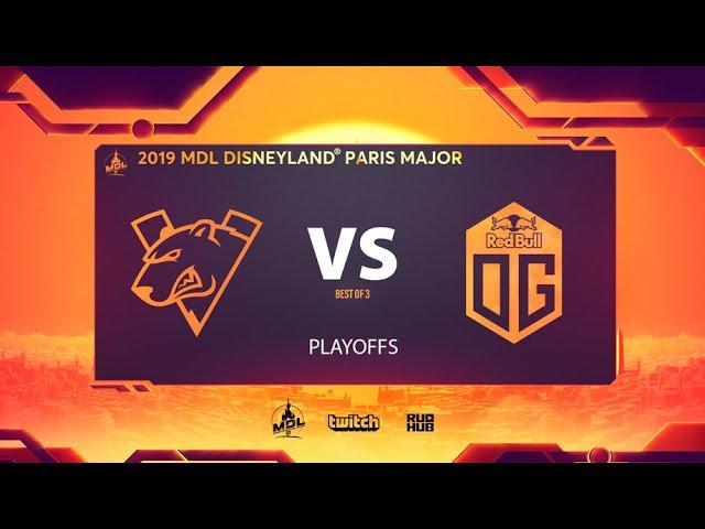 Virtus.pro vs OG, MDL Disneyland® Paris Major, bo3, game 1 [Lex & NS]