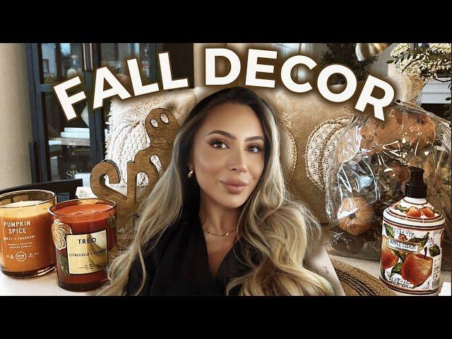 FALL DECOR SHOPPING, NEW LIVING ROOM PLANS + FURNITURE HAUL!!