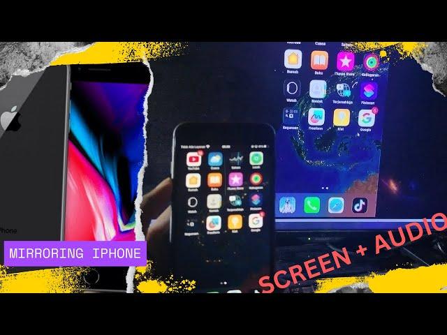 TUTORIAL CARA MIRRORING IPHONE KE OBS/LAPTOP + AUDIO TANPA KABEL