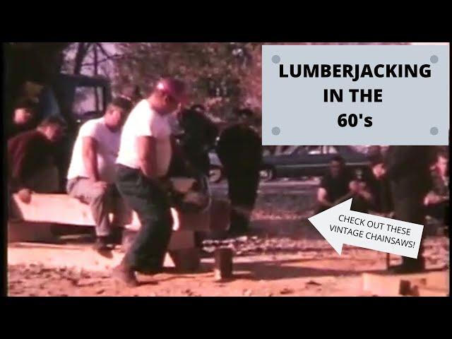 Old videos from lumberjack competitions in the 60's CHECK OUT THESE VINTAGE CHAINSAWS !!