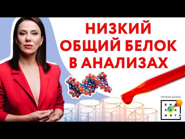 Почему падает общий белок?