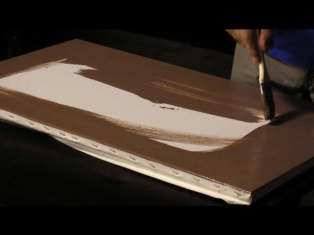 how to stain a canvas