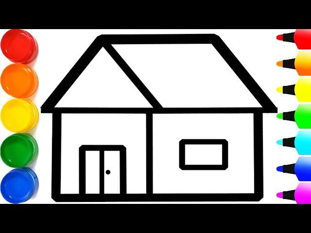 How to draw a house for beginners Step by Step - Ks Art