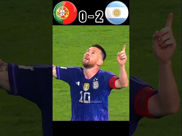 Portugal vs Argentina  Messi vs Ronaldo Imaginary Match #football #shorts