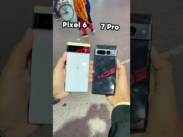 Google Pixel 6 Vs Google Pixel 7 Pro || Camera Zoom Teast! #shorts