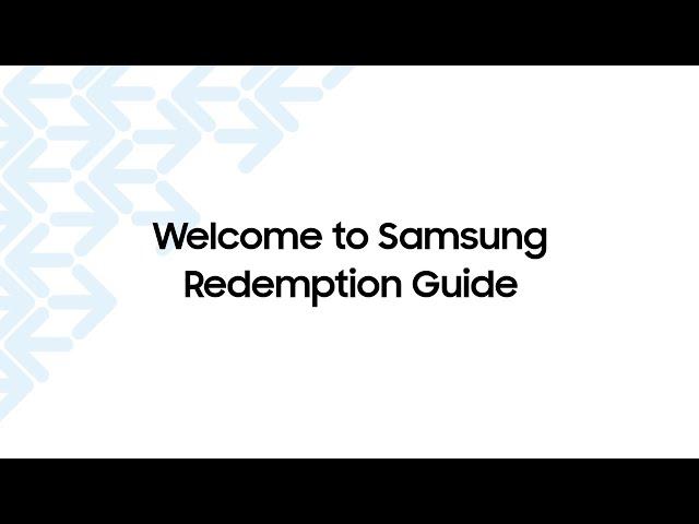 Samsung Redemption Step Video