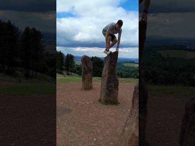 Parkour Cat Leap Onto Rock (At Clent Hills)