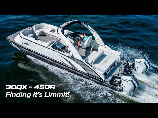 2024 Bennington 30QX -  Top Speed Testing & Rough Water Handling At Lake of The Ozarks