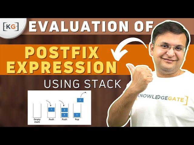 3.10 How to evaluate Postfix expression using Stack ?