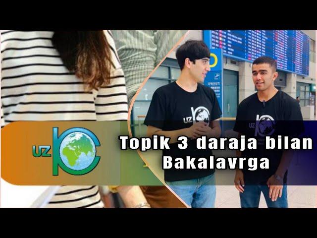 Topik 3 bilan Bakalavr talabamiz Koreyaga kirib keldi| Uz International UzIC