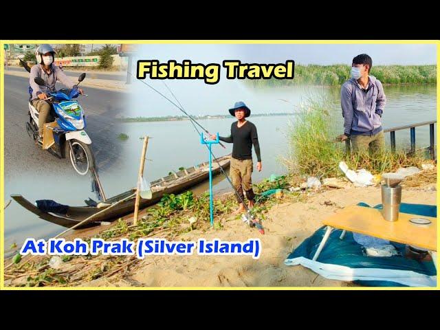 Fishing and Coffee break along the river bank at koh prak. #FishingTravel