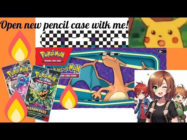 Unboxing My New Pokémon Pencil Case with 2 Booster Packs!