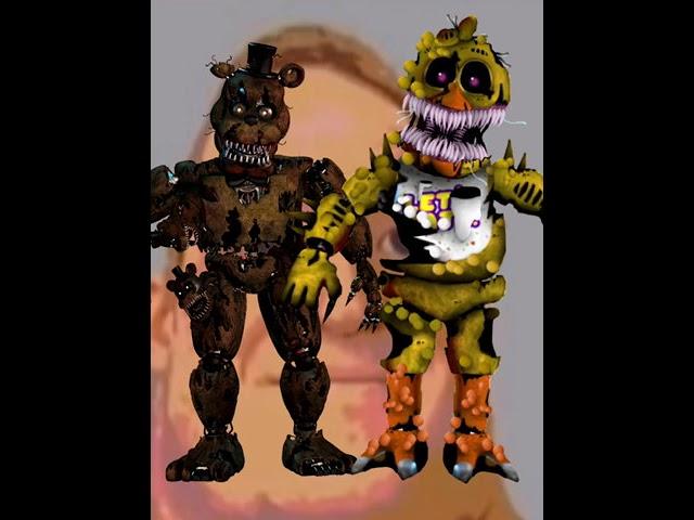 Nightmare Freddy vs Twisted animatronics