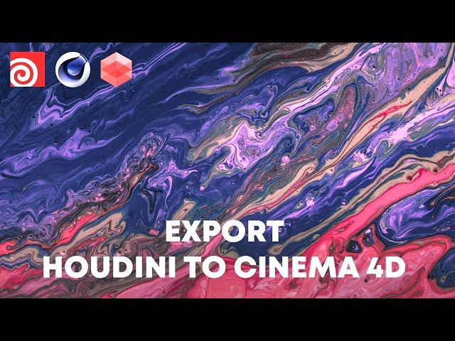 Экспорт частиц из Houdini в Cinema 4d vs Redshift