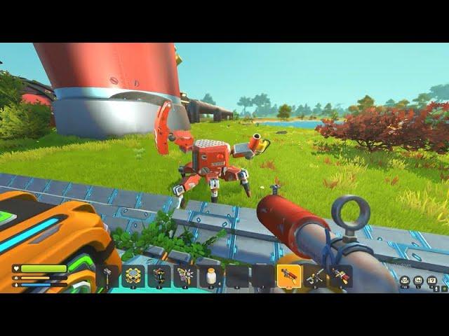 EASY 1 HIT FARMBOT DEFENCE - Scrap Mechanic Survival