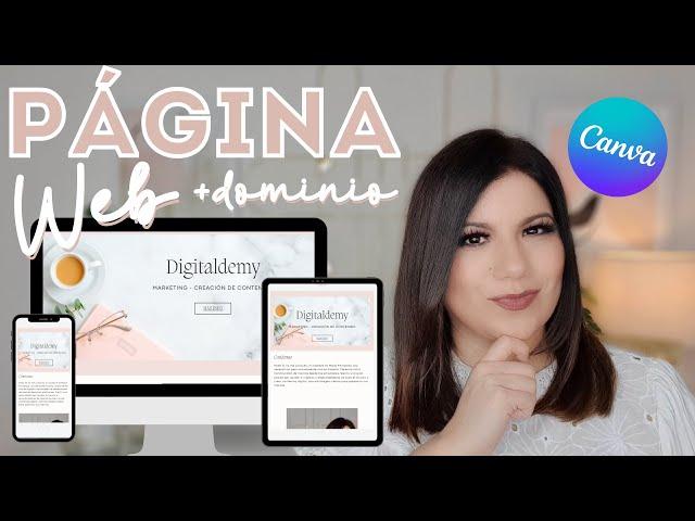 CÓMO hacer una PÁGINA WEB en Canva con su dominio 