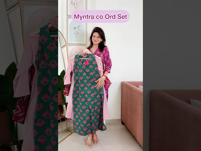 Pure cotton Co-Ord set for summers l summer wear cotton kurta set l Myntra sale #summer #kurtaset