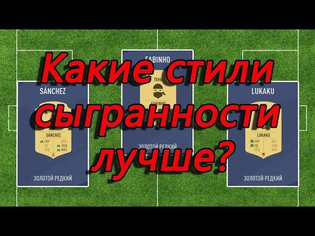 Стили сыгранности в FIFA 19