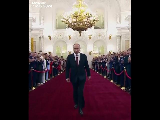 Russia's Putin enters Andreyevsky Hall for Kremlin inauguration