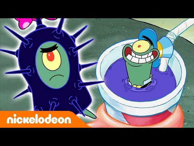 Губка Боб Квадратные Штаны | Лучшие маскировки Планктона | Nickelodeon Россия