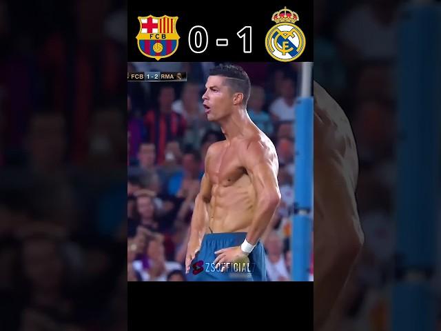 Ronaldo Red Card Real Madrid Destroyed Barcelona 3-1 #ronaldo #youtube #football #shorts