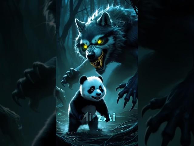 Beast Attacks Panda what Happens Next#ai #panda #cat