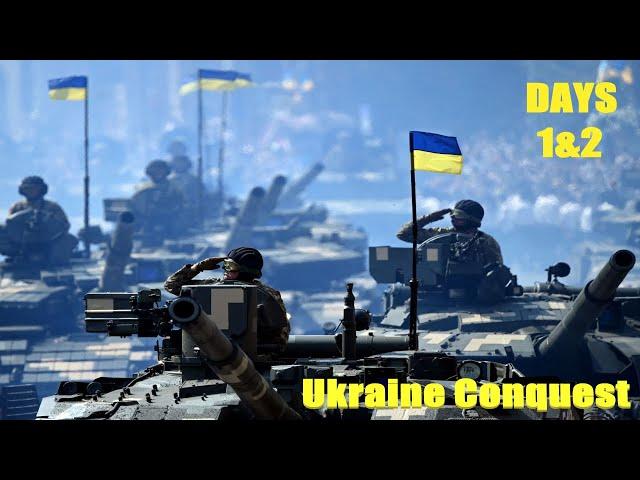 Ukraine Conquest (Days 1&2) | Modded Call To Arms