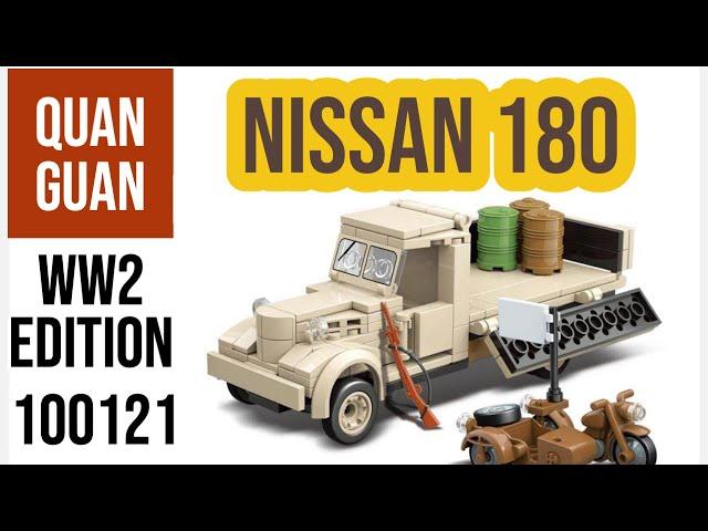 How To Build Nissan 180 WW2 Truck | Lego WWII Truck Quan Guan 100121 Speed Build | Building Blocks