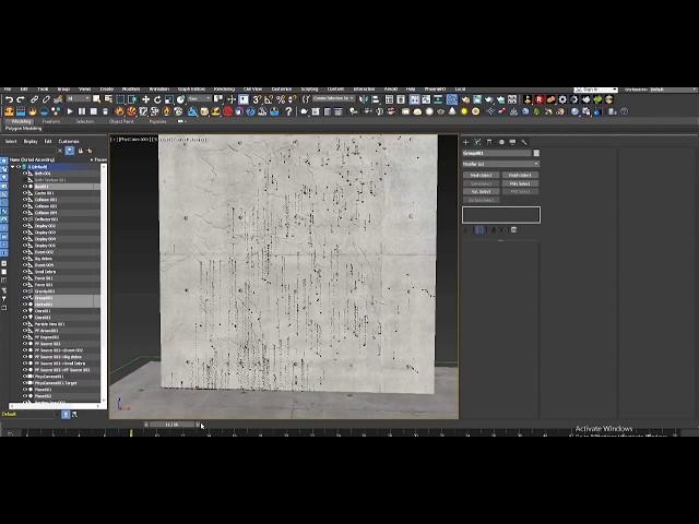 3ds max animated cracks with no plugins / Pflow for debris